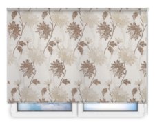 Стандартные рулонные шторы Сиена бело-бежевый цена. Купить в «Мастерская Жалюзи»